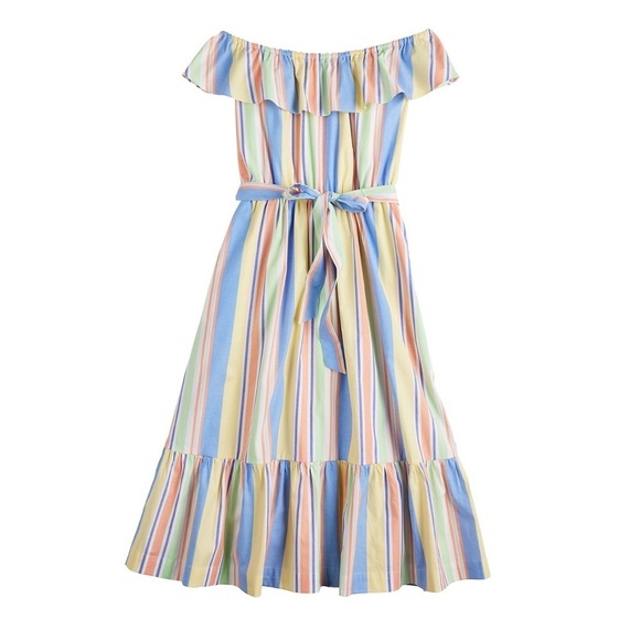 NWT DRAPER JAMES RSVP Off Shoulder Ruffle Sleeve Midi Dress Size 3X - Picture 1 of 11